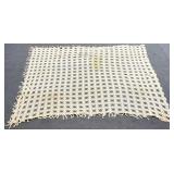 78 x 96 Vintage Handmade Crochet Quilt