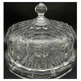 Shannon Godinger Crystal Cake Stand w/ Dome