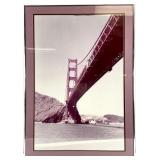 Large Vintage Golden Gate Bridge Framed Photo
