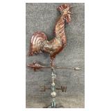 Metal Art Crowing Rooster Weathervane