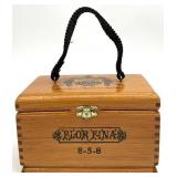 Flor Fina Wooden Cigar Box