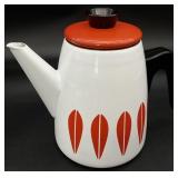 Catherineholm White Lotus on Orange Coffee Pot