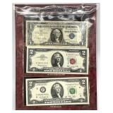 3pc US Currency Collection