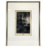 Tony Robert-Fleury Antique Etching, Billet-Doux