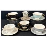 Castleton China Asst Teacups & Saucers