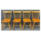 4 Pine Mule Ear Chairs