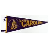 Vintage ECU East Carolina University Pennant Flag
