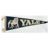 Vintage 1940s/50s Yale University Pennant Flag