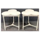 Pair New Alden Parkes Clover Top Accent Tables