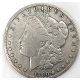 1890-CC Morgan Silver Dollar