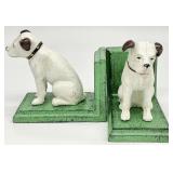 Pair Vintage Style Nipper Dog Cast Iron Bookends