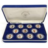 11pc NY Yankees Colorized Quarters Set w/ Case