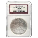 1994 MS-68 NGC Graded Silver Eagle