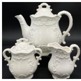 3pc Vintage Small Ceramic Tea Set
