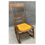 Antique Pressback Rocking Chair