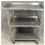 Rolling Metal 3 Shelf Cart