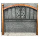 Metal/Wood Queen Size Headboard