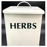 Metal Herbs Kitchen Canister