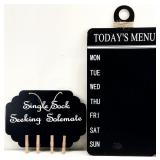 Pair Novelty Home Signs