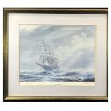 Kipp Soldwedel, Full Gale, Maritime Ship Art Print
