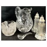 Crystal Pitcher, Salt & Pepper Shakers & More