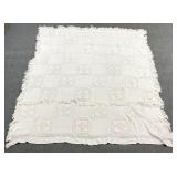 Antique Crochet Linen Coverlet