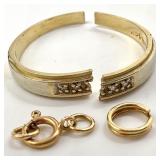 14K Gold Jewelry Scrap, Total weight 2.5 Grams