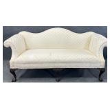 White Camelback Sofa