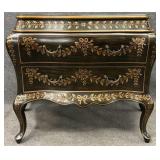 Paint Decorated 2 Drawer Commode