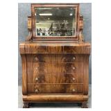 Antique Mahogany Paw Foot Chest