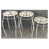 3 Metal Plant Stands