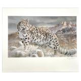 Gary Swanson S/N Snow Leopard Offset Lithograph