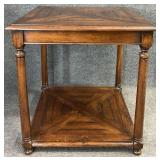 Distressed 2 Tier Accent Table