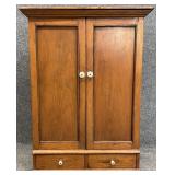 Antique Oak Hanging Cabinet