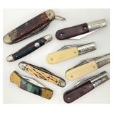 8pc Vintage Pocket Knife Collection