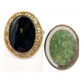 2 Vintage Gold Filled Brooches