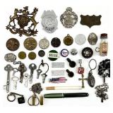 Asst Vintage Rosaries, Medallions, & More