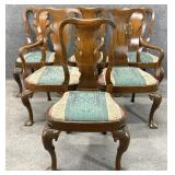 6 Antique Mahogany Ball In Claw Chairs