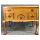 Antique Maple Ball in Claw Lowboy