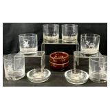 Vintage Advertising Glassware & Small Dishes