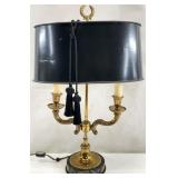 French Style Brass Bouillotte Table Lamp