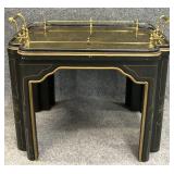 Chinoiserie Brass Top Tea Table