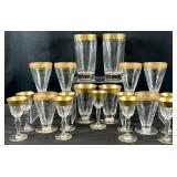 Glastonbury Lotus Rambler Rose Glassware