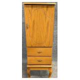 Oak Tone Jewelry Armoire