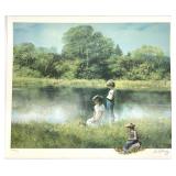 Adolf Sehring S/N Print w/ Hand Painted Remarque