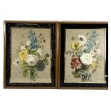 Antique Pair of Elisa Champin Floral Art Prints