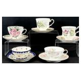 5 Asst Porcelain Teacups