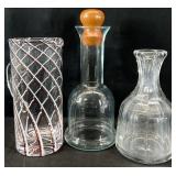 Dansk Decanter, Glass Decanter & Swirl Glass