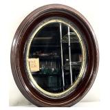 Small Oval Antique Mirror