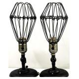 2 Vintage Style Industrial Light Sconces